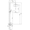 Душевая стойка со смесителем FRAP H89 F2489-3