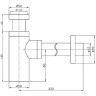 Сифон для раковины FRAP F82-3 золото