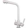 Смеситель для кухни FRAP H52 F4352-8 со встроенным фильтром (краном) под питьевую воду 35мм белый