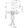 Смеситель для раковины FRAP H84-6 F1084-6 черный